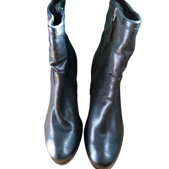 Frye Patty Artisan Zip Womens 7.5M Ankle Boots Black Leather - Picture 3 of 12